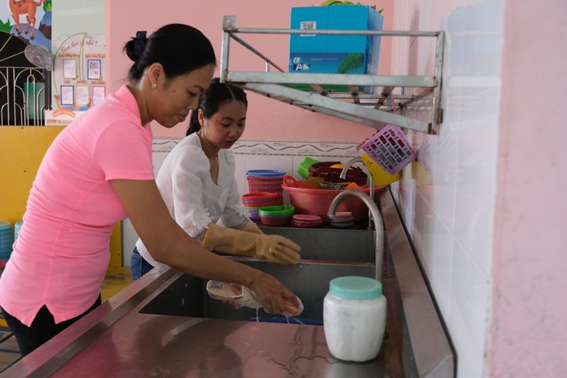 Trường học Cần Thơ sạch tinh tươm sẵn sàng đón trẻ mầm non trở lại trường