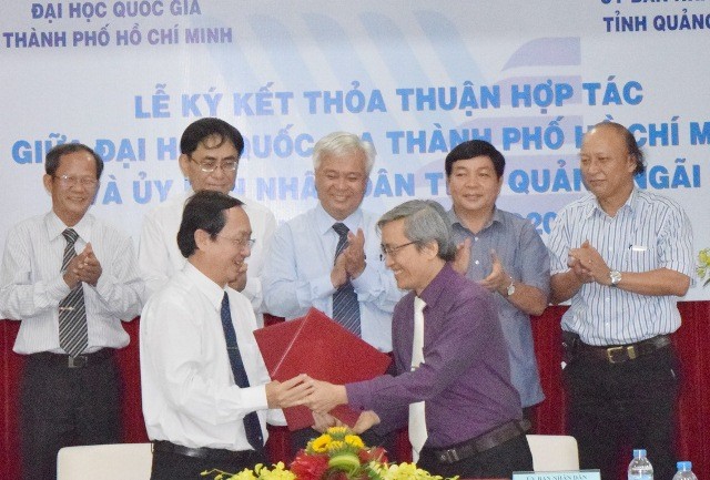 ĐHQG TPHCM ký kết hợp tác với tỉnh Quảng Ngãi