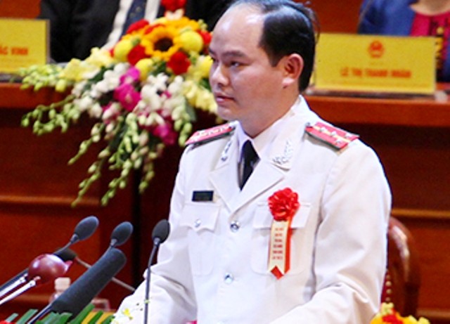  Đại uý Sằn A Phật - Phó Đội trưởng Đội An ninh - Công an huyện Tiên Yên (Quảng Ninh).