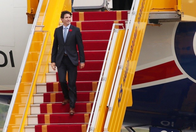 Thủ tướng Canada Justin Trudeau đến Việt Nam.