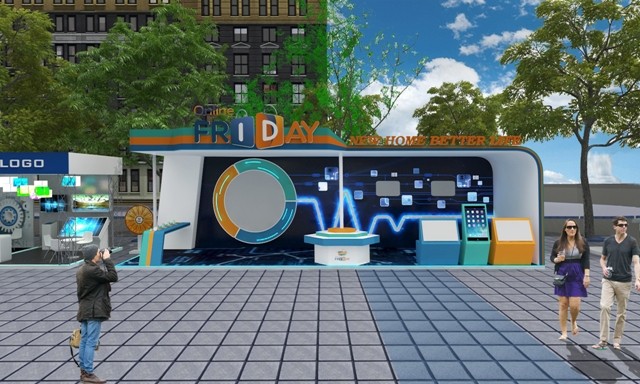 Mô hình cổng chào 3D dự kiến của chương trình Online Friday 2017