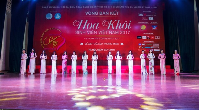 15 thí sinh đại diện miền bắc lọt vào Vòng Chung Kết Hoa khôi sinh viên Việt Nam 2017