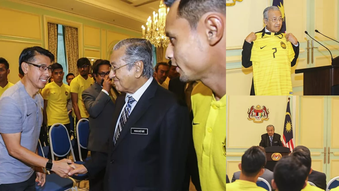 Thủ tướng Malaysia Tun Dr Mahathir Mohamad tiếp tục có những thông điệp thúc đẩy tinh thần cho tuyển Malaysia.