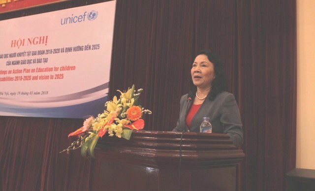 Thứ trưởng Nguyễn Thị Nghĩa phát biểu tại Hội nghị