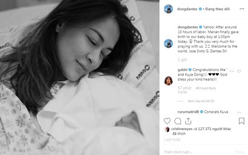 "Mỹ nhân đẹp nhất Philippines" sinh con thứ hai