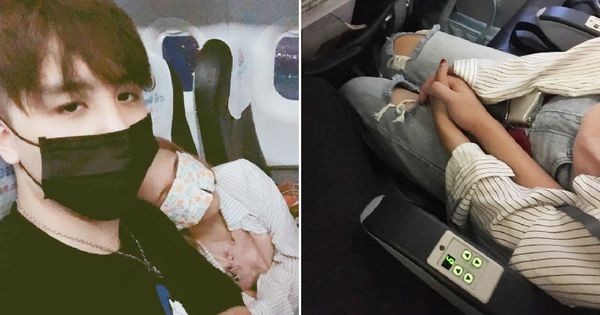 Tình cờ ngồi cạnh trên máy bay, cặp đôi yêu nhau ngay từ cái nắm tay đầu tiên 