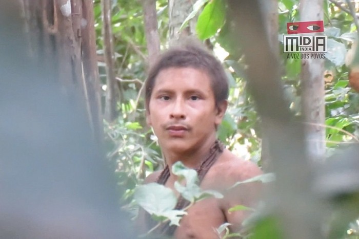 Chàng thanh niên của bộ tộc Awa gây sốt với vẻ ngoài điển trai. (Nguồn: ABC News).