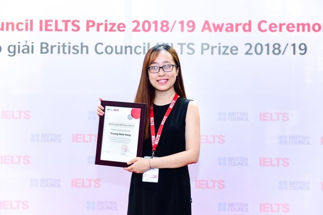 Trương Minh Hằng - người đạt giải Ba 120 triệu đồng từ cuộc thi IELTS Prize.