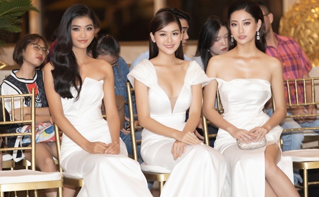 Hoa hậu Thùy Linh cùng hai nàng Á hậu Kiều Loan và Tường San.