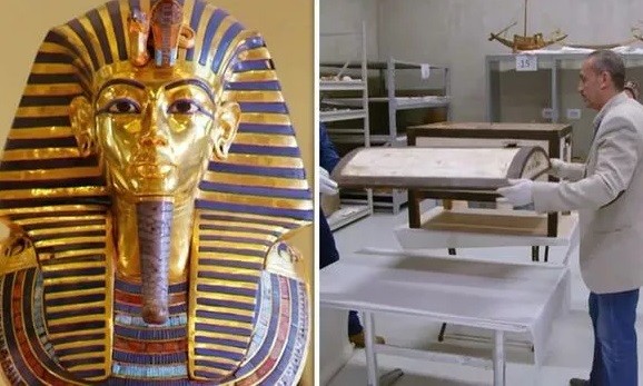 Lăng mộ của Pharaoh Tutankhamun chứa rất nhiều báu vật bao gồm một chiếc họp bí ẩn.