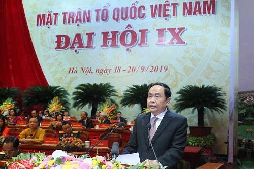 Ông Trần Thanh Mẫn tái đắc cử Chủ tịch Ủy ban Trung ương MTTQ Việt Nam khóa IX - Ảnh: VGP/Nhật Bắc