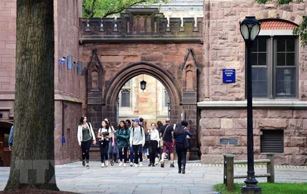 Sinh viên tại trường đại học Yale ở New Haven, Connecticut, Mỹ tháng 10/2018. (Ảnh minh họa: Newstimes/TTXVN).

