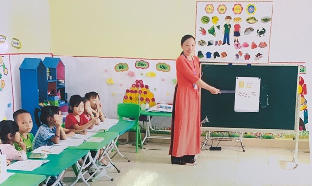 Cô giáo Bàn Thị Mai – Trường Mầm non Đồng Sơn (Hoành Bồ, Quảng Ninh).