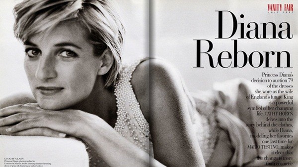 "Diana tái sinh" - tạp chí Vanity Fair viết tháng 6/1997.