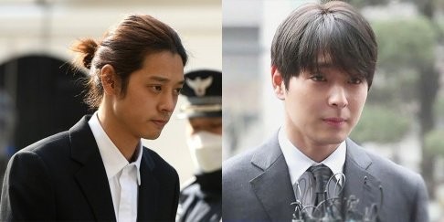 Hai người đầu tiên bị kết án trong vụ Burning Sun: Jung Joon Young (trái) và Choi Jong Hun.
