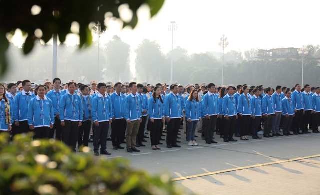 hơn 1.000 đại biểu thanh niên ưu tú từ khắp mọi miền đất nước đã về Hà Nội tham dự Đại hội.