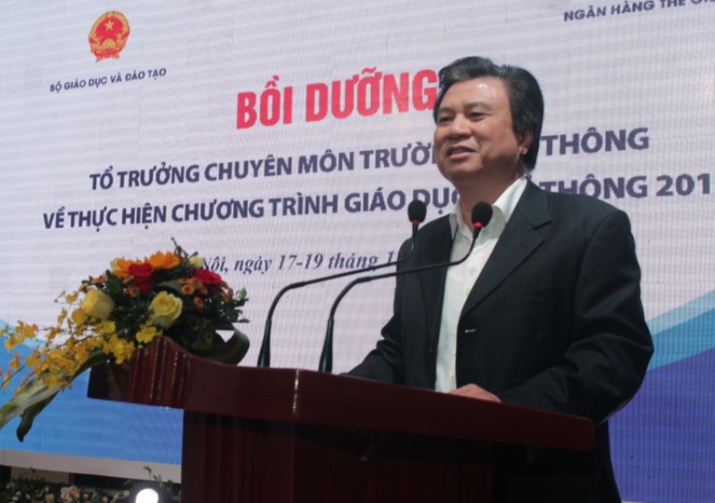Thứ trưởng Nguyễn Hữu Độ phát biểu khai mạc chương trình tập huấn.