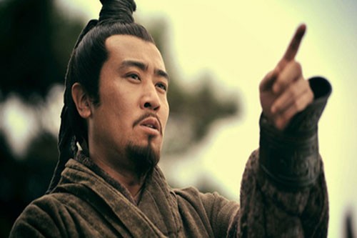 Chân dung Lưu Bị được tái hiện trên phim ảnh. Ảnh T.G.