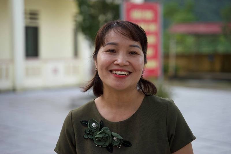Cô Hà Thị Hội – Giáo viên trường THCS Đồng Sơn, giáo viên được tuyên dương trong chương trình "Chia sẻ cùng thầy cô" năm 2020.