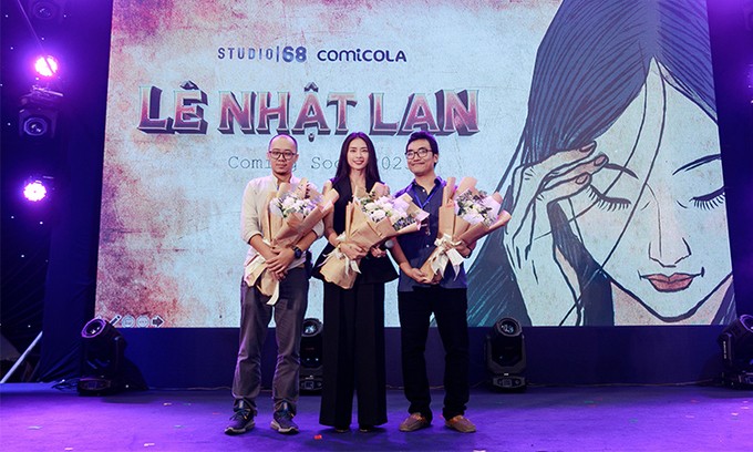Ngô Thanh Vân (giữa) tại sự kiện Vietnam - Japan Comic Fes 2020. Ảnh: Studio 68.