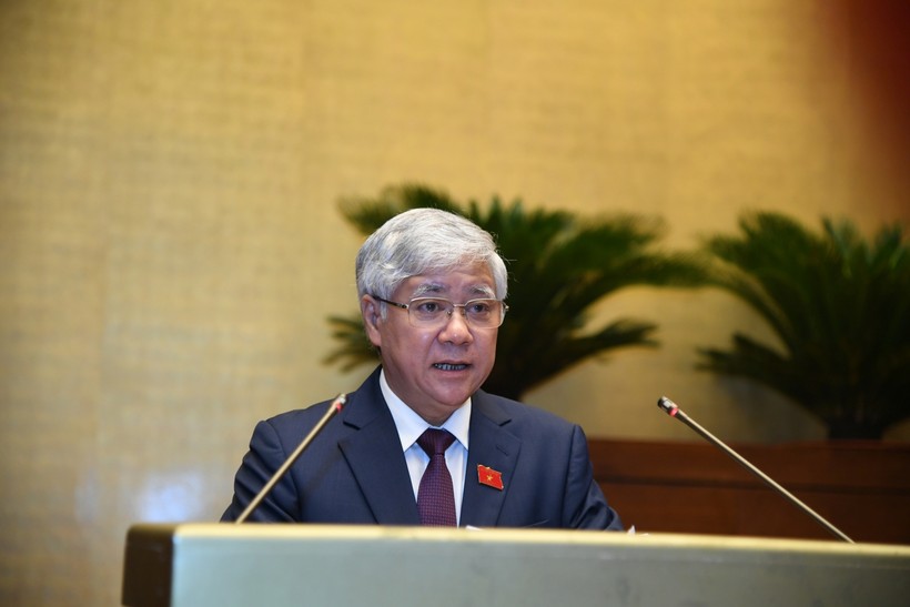 Chủ tịch Ủy ban Trung ương Mặt trận Tổ quốc Việt Nam Đỗ Văn Chiến. Ảnh: Quang Khánh.