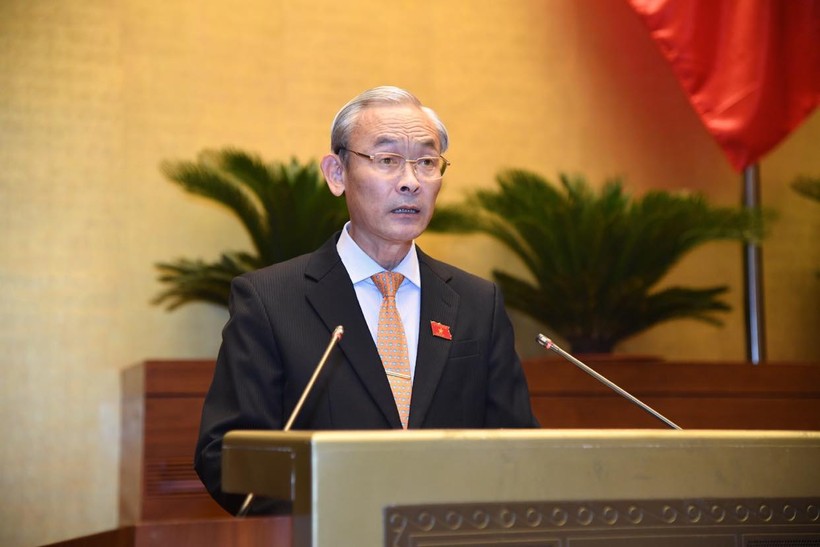 Chủ nhiệm Ủy ban Tài chính-Ngân sách Nguyễn Phú Cường tại kỳ họp thứ Nhất, Quốc hội khóa XV.