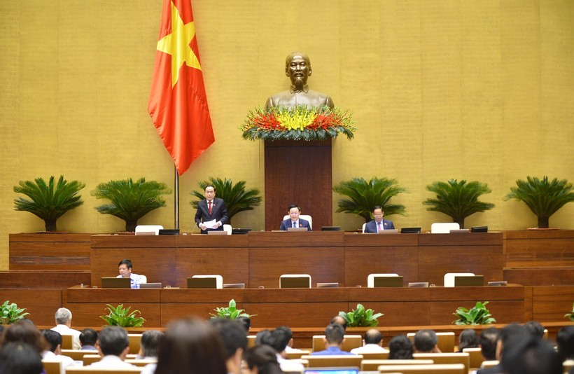 Kỳ họp thứ 3, Quốc hội khóa XV. Ảnh: Quang Khánh.