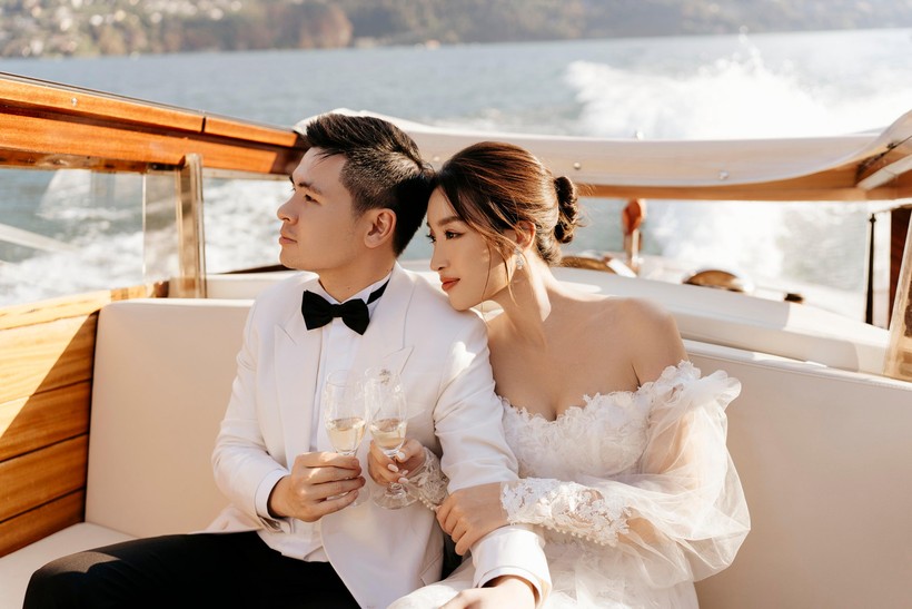 Hoa hậu Đỗ Mỹ Linh lần đầu công khai chuyện tình cảm với chồng sắp cưới.