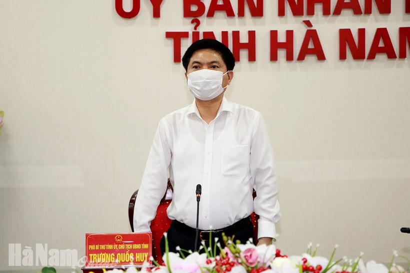 Ông Trương Quốc Huy - Chủ tịch UBND tỉnh Hà Nam - Ảnh Báo Hà Nam.
