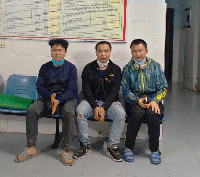 Ba người Trung Quốc nhập cảnh trái phép bị bắt giữ.