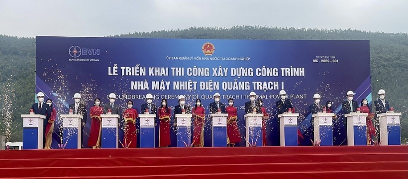 Lễ triển khai thi công xây dựng công trình Nhà máy Nhiệt điện Quảng Trạch I.