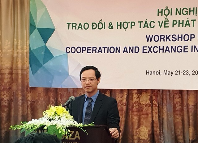 Phó tổng cục trưởng Tổng cục Giáo dục nghề nghiệp Trương Anh Dũng phát biểu tại hội nghị