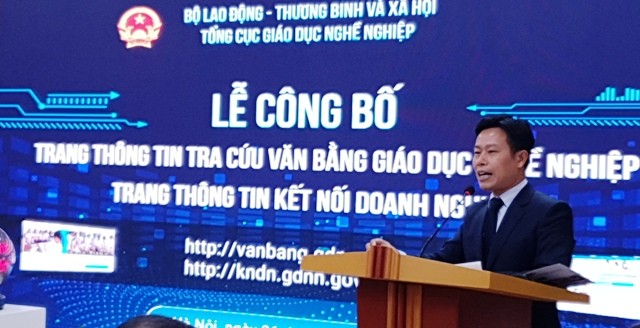 Thứ trưởng Bộ LĐ-TB&XH Lê Quân phát biểu tại buổi lễ