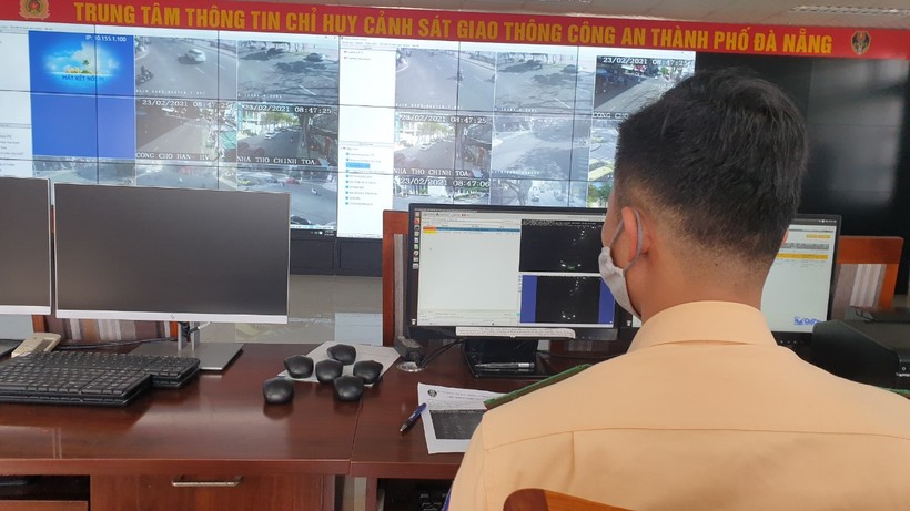 Hệ thống camera giám sát giao thông do Phòng CSGT Công an TP Đà Nẵng điều hành. Ảnh: Công an. 