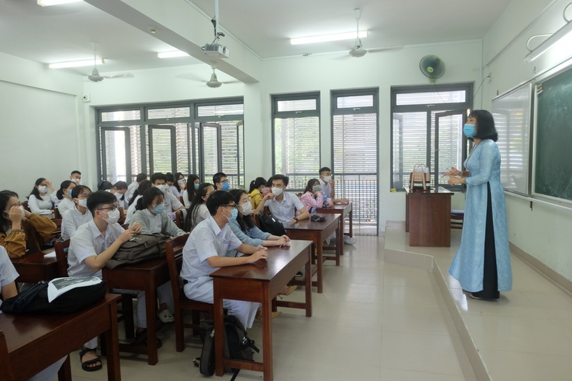 Học sinh trường THPT Phan Châu Trinh (TP Đà Nẵng). 