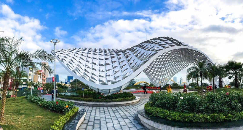 Công trình Vườn tượng APEC mở rộng ở Đà Nẵng. 