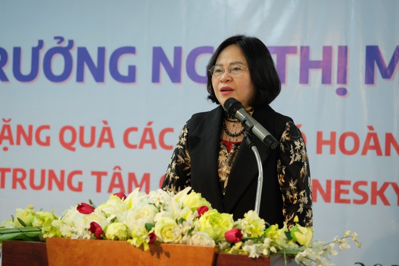 Thứ trưởng Ngô Thị Minh phát biểu tại buổi tọa đàm.