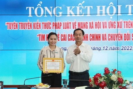 Học sinh Trường THCS Nguyễn Chí Trai đạt giải nhất hội thi Tuyên truyền pháp luật về mạng xã hội.