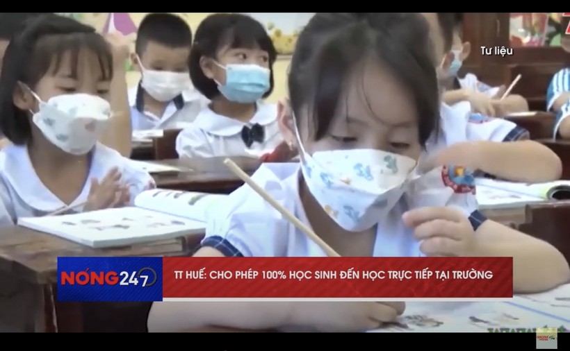 Nóng 247 | TP Huế cho phép 100% học sinh tới trường học trực tiếp