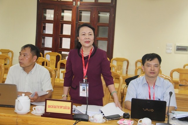 Thứ trưởng Bộ GD&ĐT Nguyễn Thị Nghĩa phát biểu tại buổi làm việc.