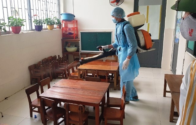 Hà Tĩnh: Nhiều trường học chưa chủ động phun tiêu độc khử trùng theo chỉ đạo của tỉnh