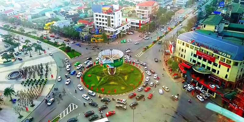 Trung tâm thành phố Hà Tĩnh (Ảnh: Minh Lý).