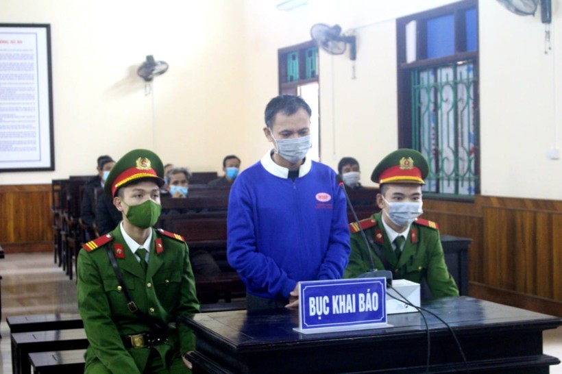 Lê Văn Thìn tại phiên xét xử.