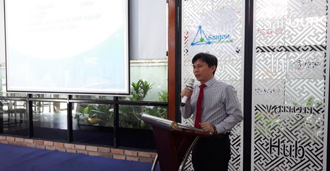 Ông Nguyễn Việt Dũng, Giám đốc Sở KH&CN TPHCM phát biểu tại lễ.