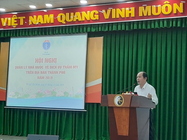 PGS.TS. Tăng Chí Thượng, Phó Giám đốc Sở Y tế TPHCM phát biểu tại hội nghị
