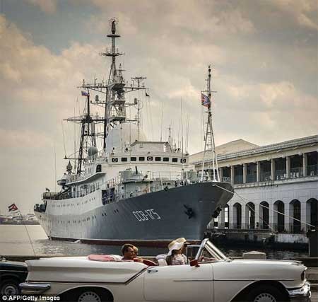 Bí ẩn quanh tàu tình báo Nga đậu ở Havana