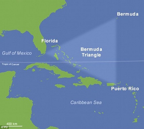 Bí ẩn Tam giác quỷ Bermuda từng làm đau đầu các nhà khoa học (Nguồn: DM).