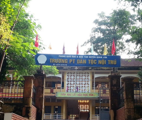  Trường THCS dân tộc nội trú huyện Quan Hóa (Thanh Hóa)- nơi vừa xảy ra nhiều sai phạm. 