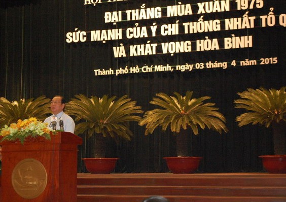 Bí thư TP HCM Lê Thanh Hải phát biểu tại Hội thảo
