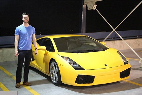 Chàng sinh viên muốn kiếm triệu đô nhờ siêu xe Lamborghini